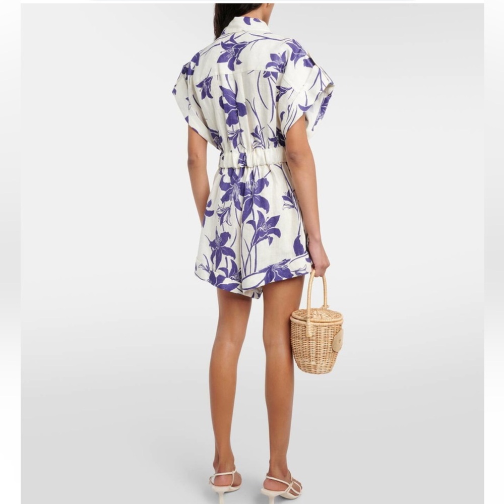 Zimmermann Acadian 100 % Linen Romper Playsuit - Picture 4 of 13